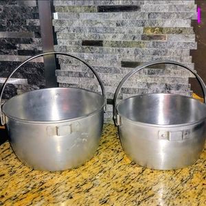 SOLD Vintage Wear Ever Aluminum Small Lightweight 2 & 3 Quart Stockpots W/